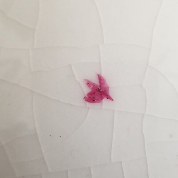 ERPHILA GERMANY Antique White Vase Hand Painted Pink Countryside Landscape - Picture 11 of 13